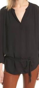 Joie Silk Georgette Blouson Top